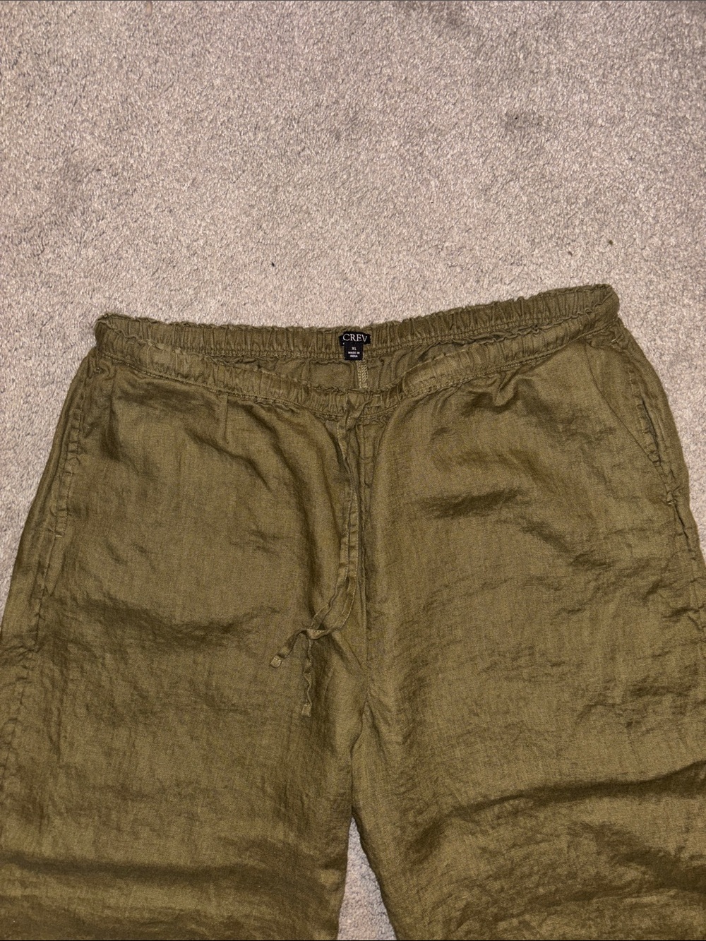 🫒 {PRICE FIRM} J. Crew Soleil Linen Pants ~ Tuscan Olive - Picture 6 of 9